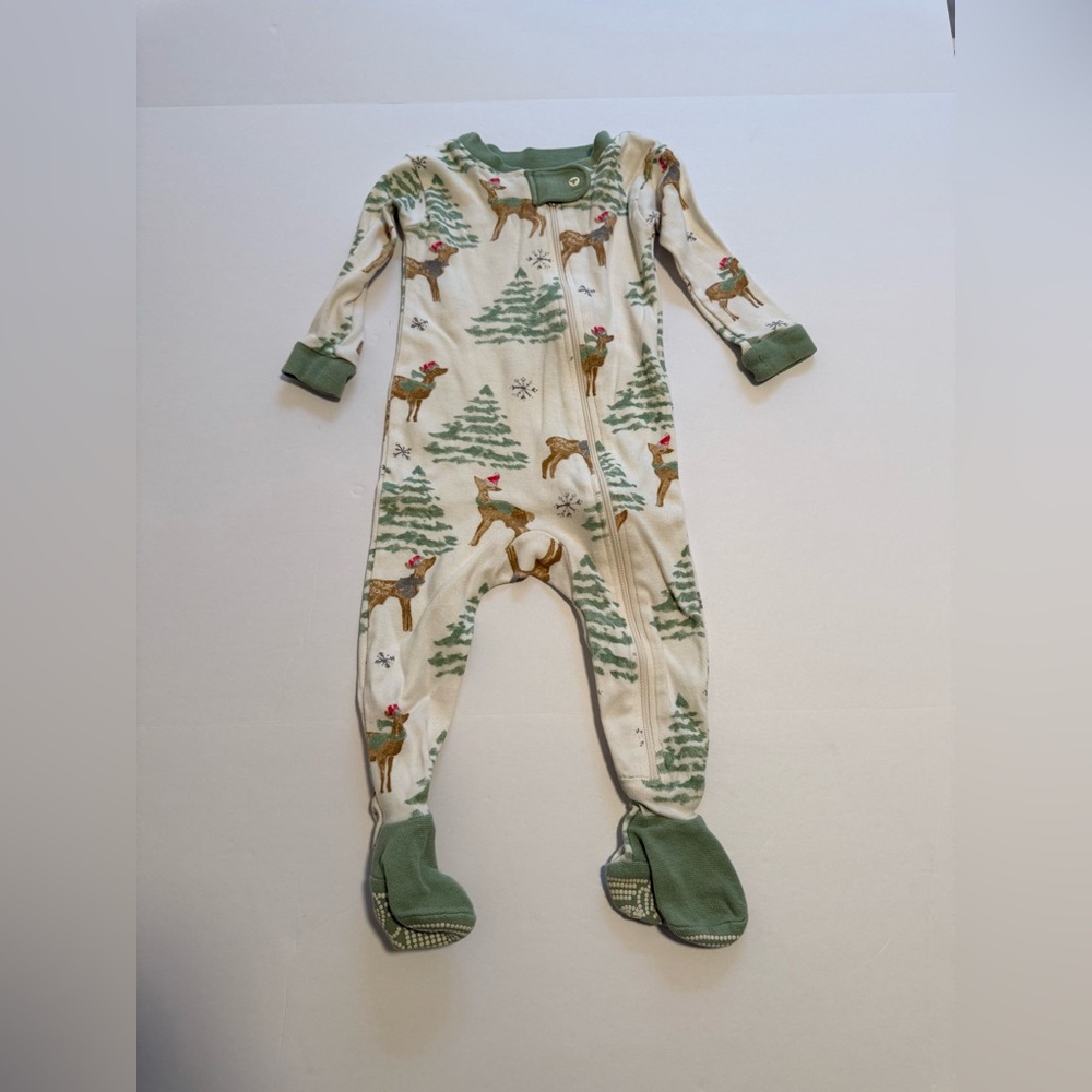 Burt's Bees Baby Holiday Reindeer Footie